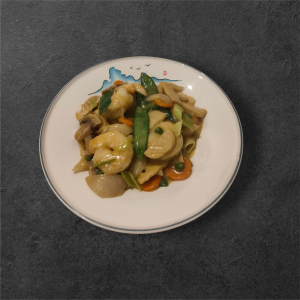 Scampis au curry