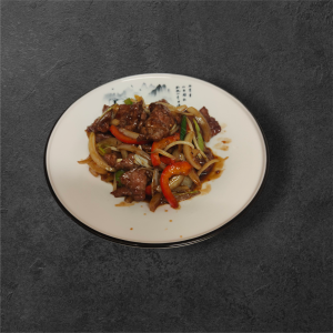 Boeuf émincé à la sauce piquante