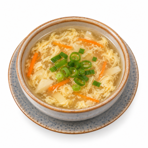 Potage aux oeufs mimosa et aux asperges (3)