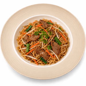 Nouilles sautées au boeuf (1,3,6)