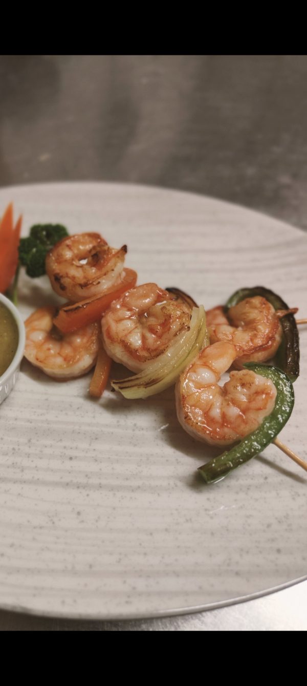 Sa-Te de scampis (Brochette)