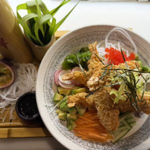 Bowls Tempura scampis (1,2,6,11)